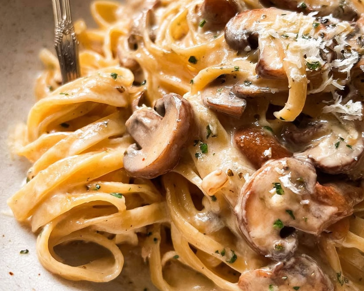 Gluten-Free Creamy Mushroom Pasta