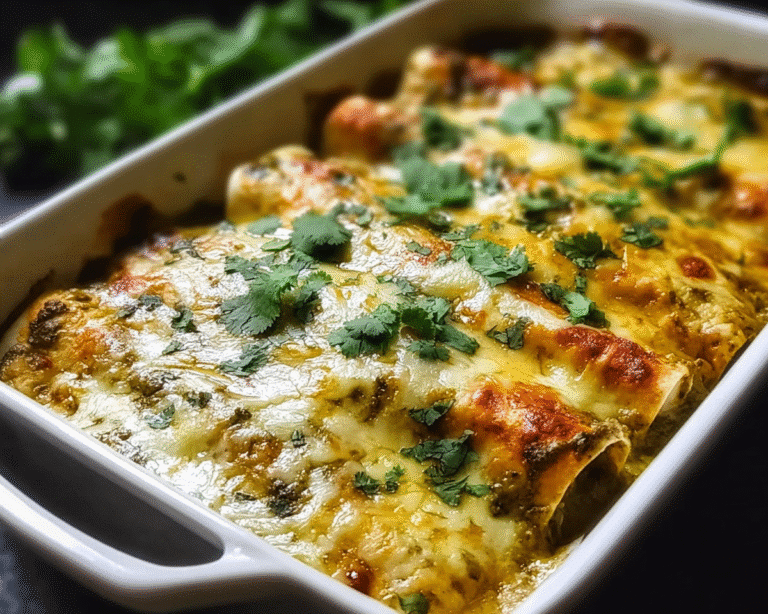 Gluten-Free Creamy Poblano Chicken Enchiladas