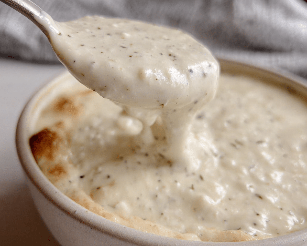 Gluten-Free Creamy White Garlic Pizza Sauce