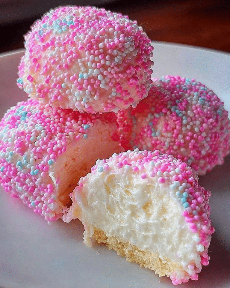 Gluten-Free Crispy Cotton Candy Cheesecake Bombs