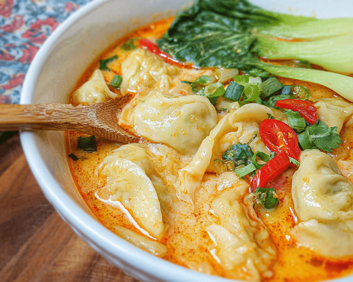 Gluten-Free Curry Dumpling Soup For Spring Dinner
