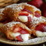 Gluten-Free Deep-Fried Strawberry Cheesecake Pies