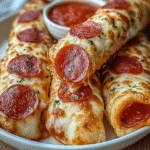 Gluten-Free Delicious Pepperoni Pizza Roll Breadsticks