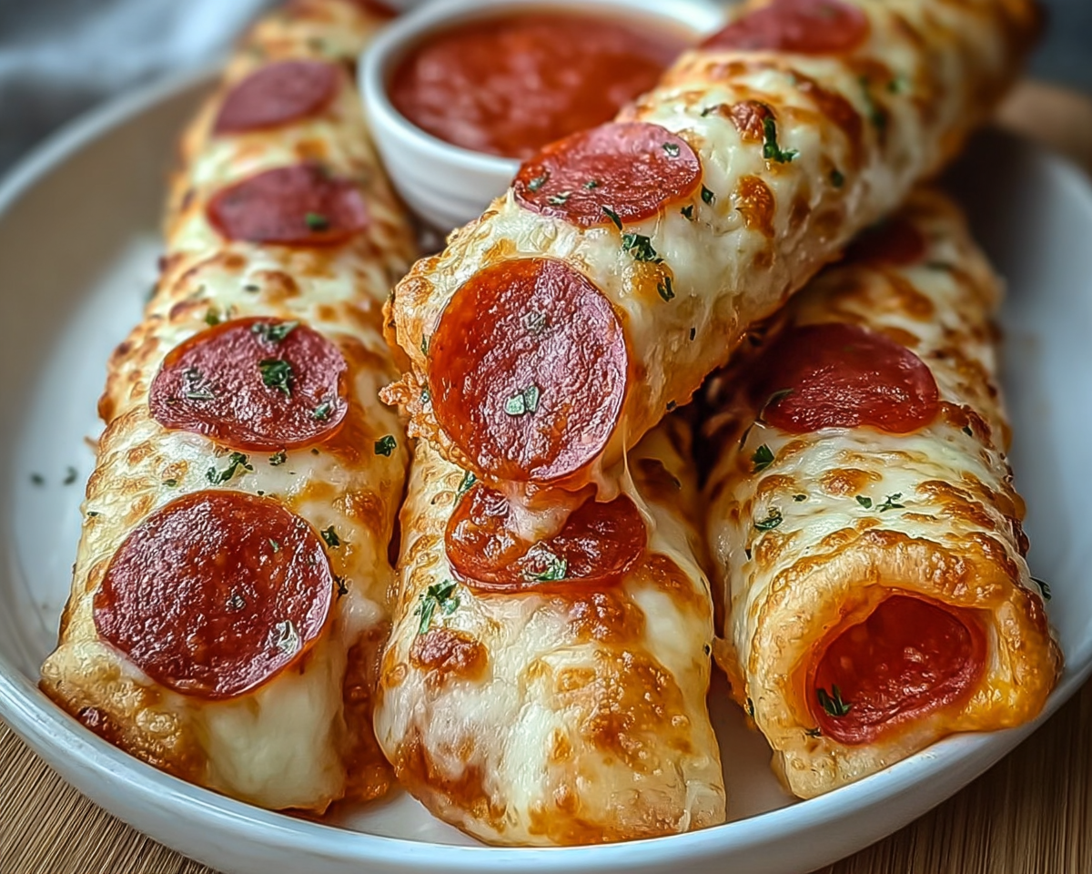 Gluten-Free Delicious Pepperoni Pizza Roll Breadsticks