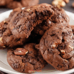 Gluten-Free Double Dark Chocolate Pecan Drop Cookies