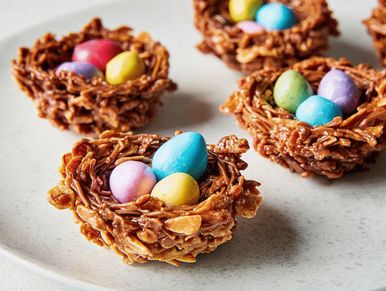 Gluten-Free Easter Egg Nests Dessert