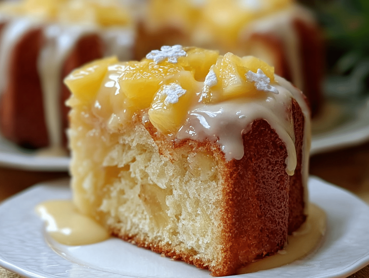 Gluten-Free Easter Pineapple Heaven Cake