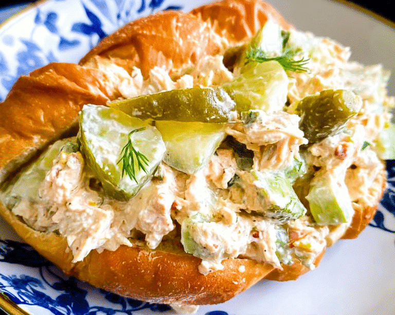 Gluten-Free Flavored Dill Pickle Chicken Salad