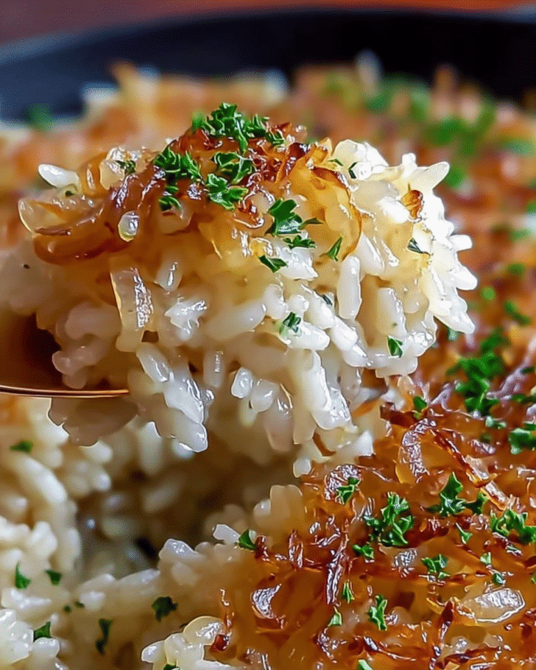 Gluten-Free French Onion Butter Rice