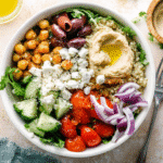 Gluten-Free Fresh Mediterranean Quinoa Bowls with Hummus
