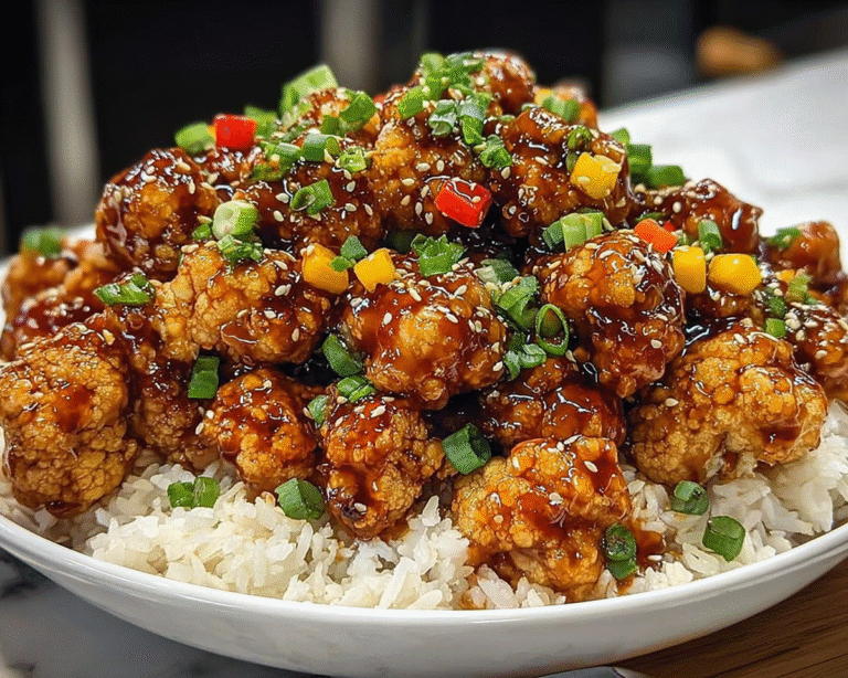 Gluten-Free General Tso’s Cauliflower Bowls