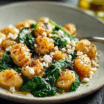 Gluten-Free Gnocchi with Spinach and Feta For Spring Dinner