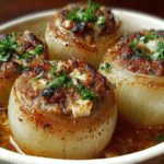 Gluten-Free Greek Stuffed Onions