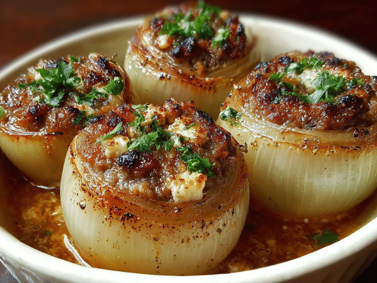 Gluten-Free Greek Stuffed Onions