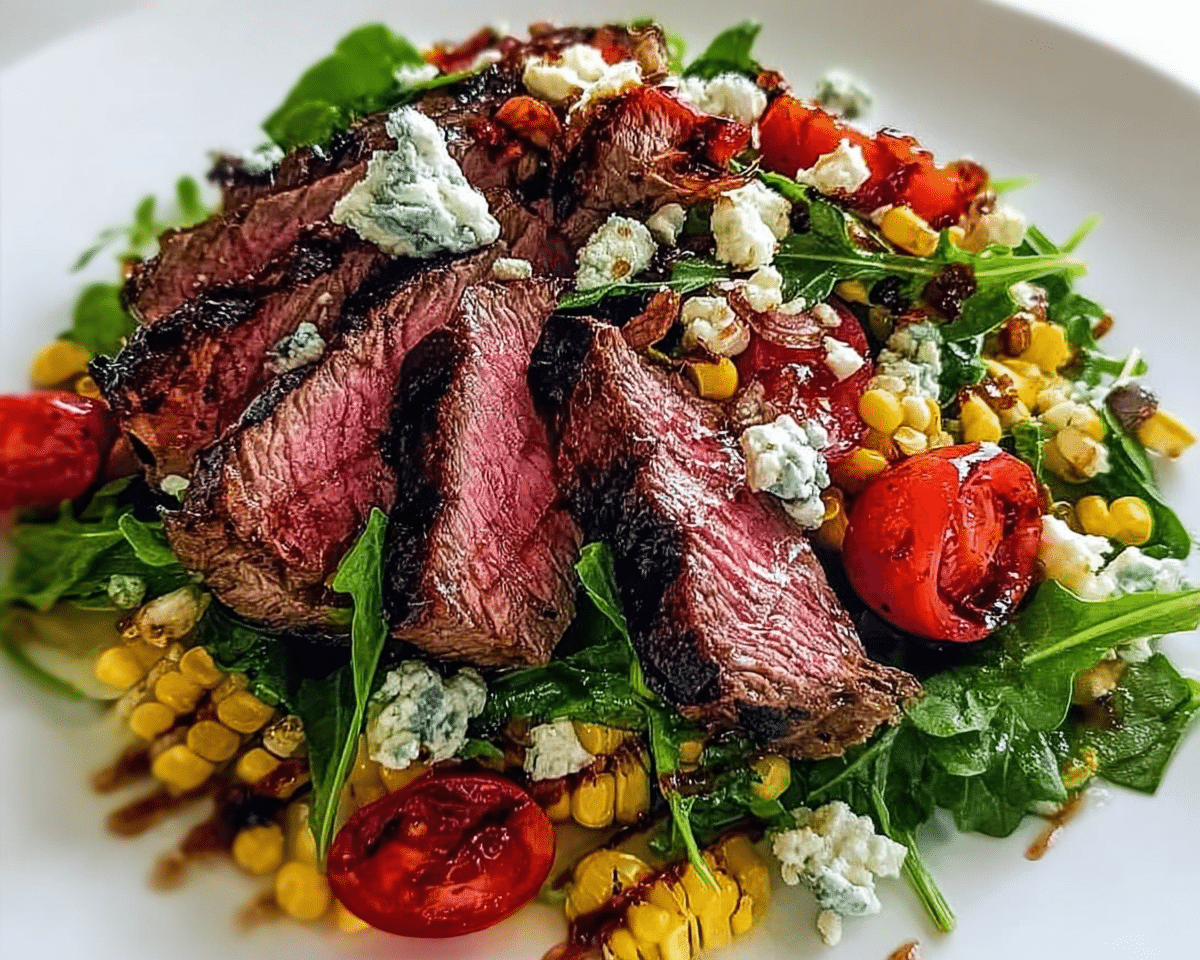 Gluten-Free Grilled Balsamic Steak Salad For Spring Dinner