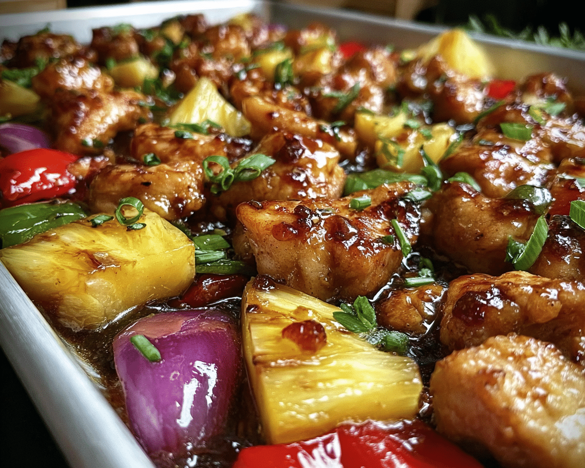Gluten-Free Hawaiian Chicken Sheet Pan For Spring Dinner
