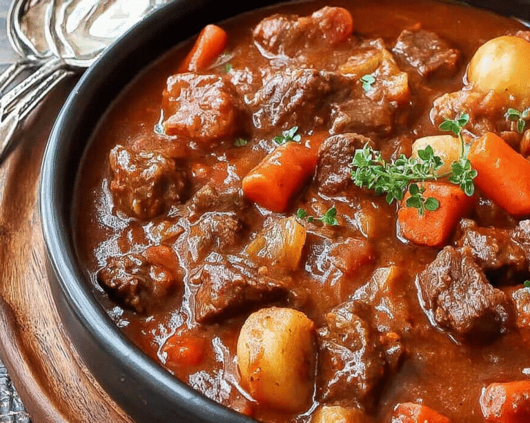 Gluten-Free Irish Beef and Guinness Stew For St Patrick's Day