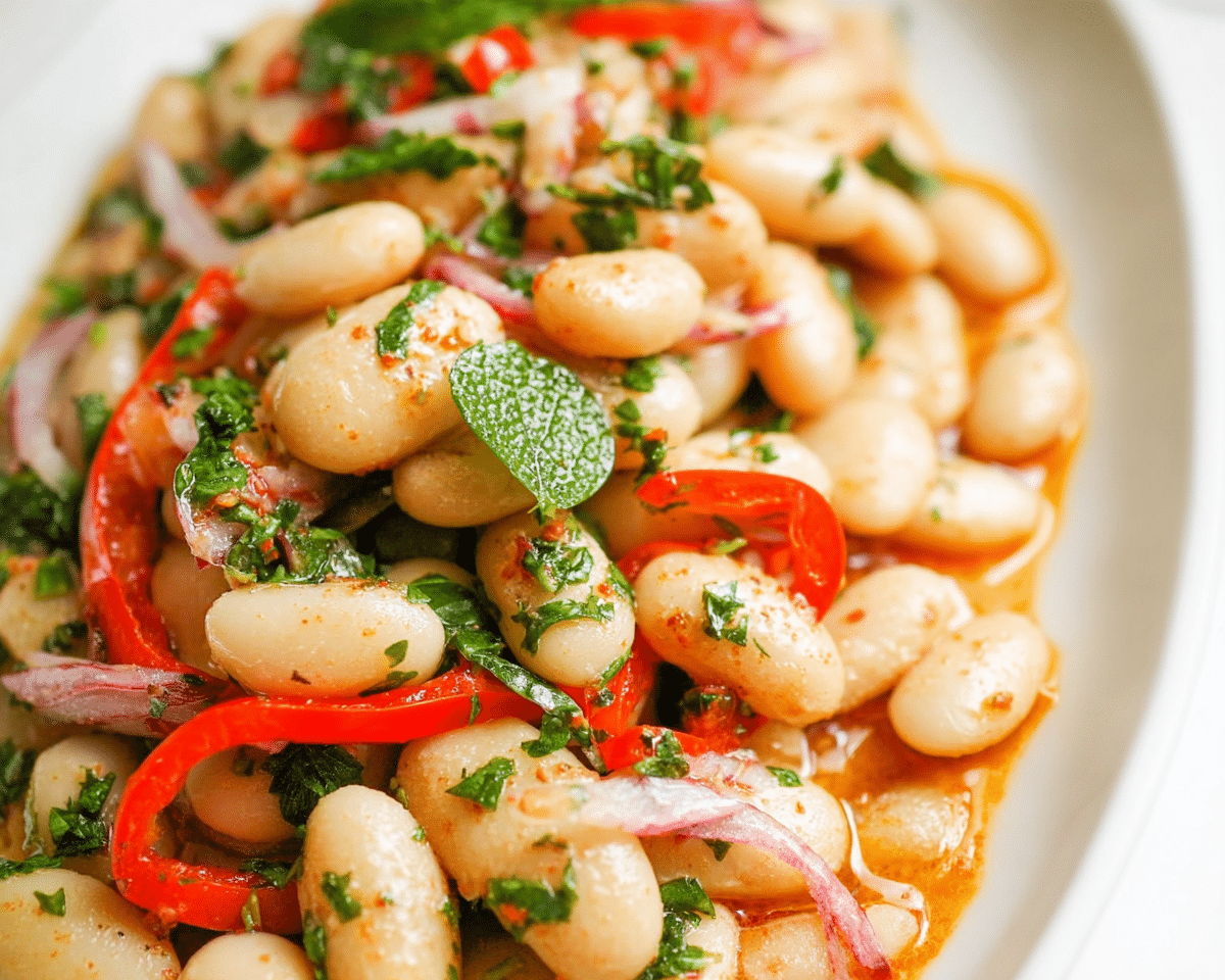 Gluten-Free Italian Marinated White Beans For Spring Dinner