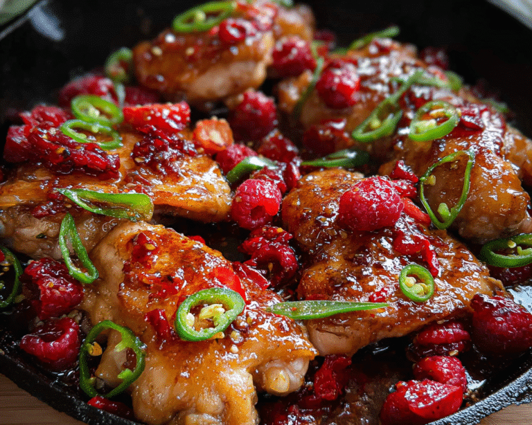 Gluten-Free Jalapeno Raspberry Chicken For Spring Dinner