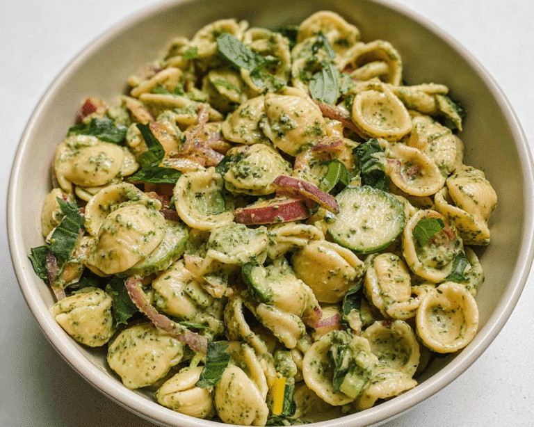 Gluten-Free Lemon Basil Pasta Salad For Spring Dinner