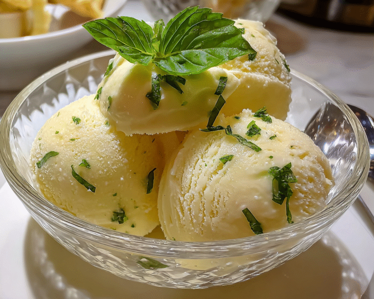 Gluten-Free Lemon Basil Sorbet