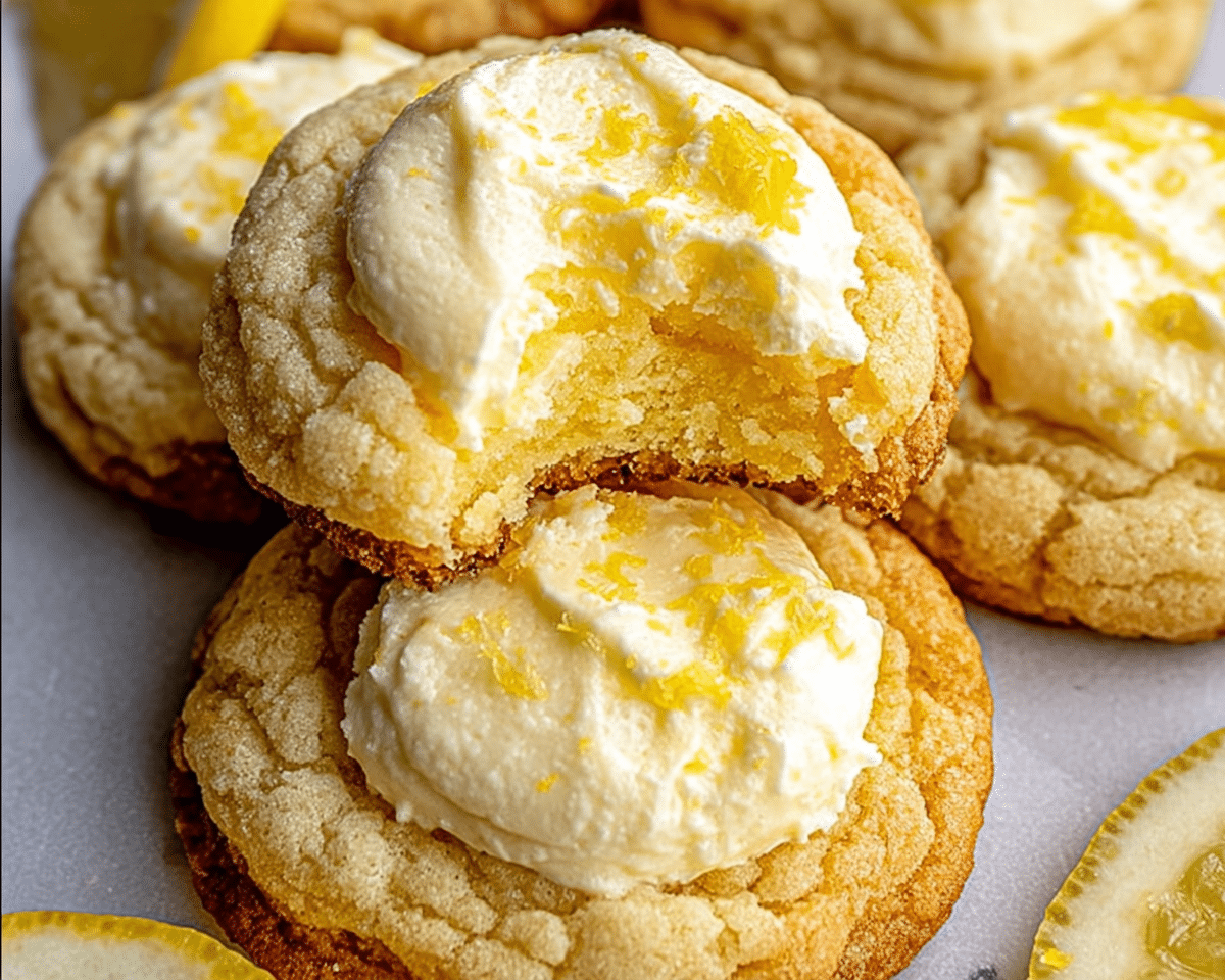 Gluten-Free Lemon Cheesecake Cookies For Spring Desserts