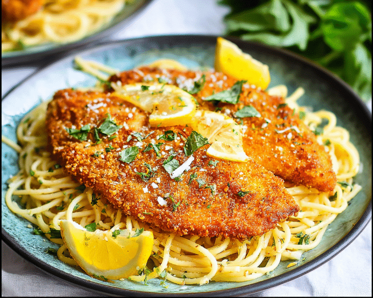 Gluten-Free Lemon Chicken Spaghetti For Spring