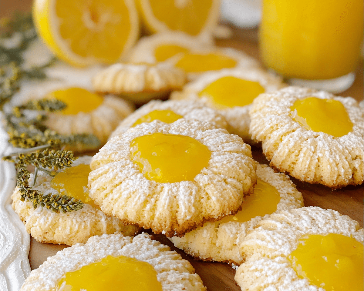 Gluten-Free Lemon Curd Cookies For Spring Desserts