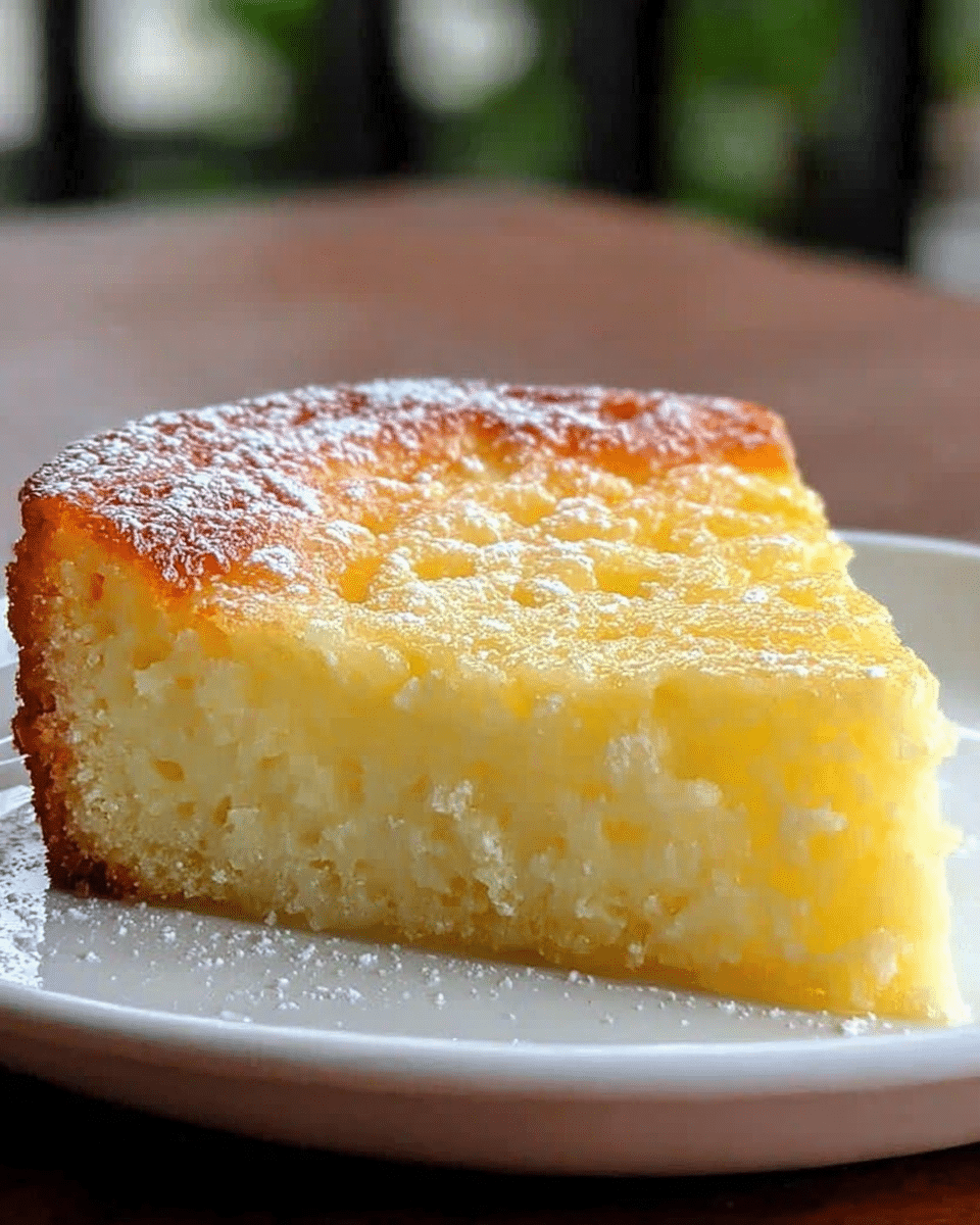 Gluten-Free Lemon Custard Cake