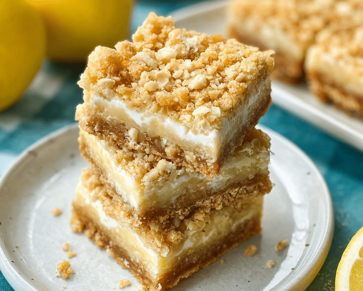 Gluten-Free Lemon Oatmeal Crumble Bars