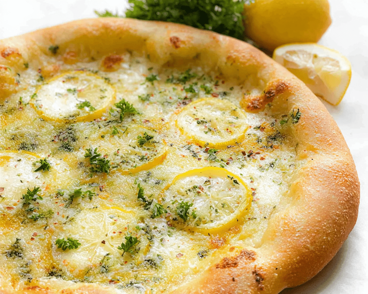 Gluten-Free Lemon Pizza For Spring Dinner