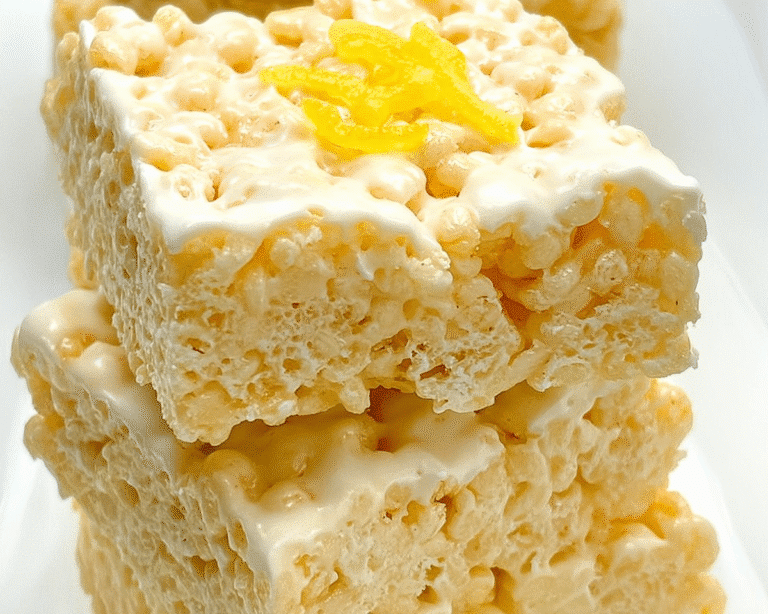 Gluten-Free Lemon Rice Krispy Treats For Spring Desserts