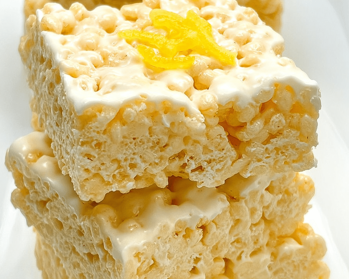 Gluten-Free Lemon Rice Krispy Treats For Spring Desserts
