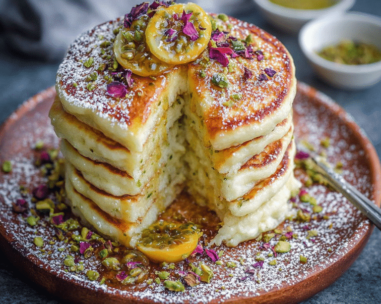 Gluten-Free Lemon Ricotta Syrian Pancakes For Spring