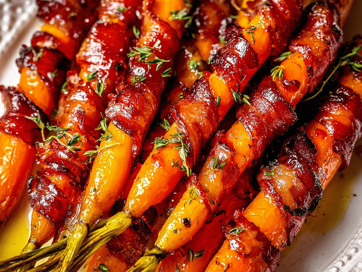 Gluten-Free Maple Bacon Carrots