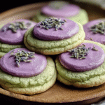 Gluten-Free Matcha Lavender Sugar Cookies