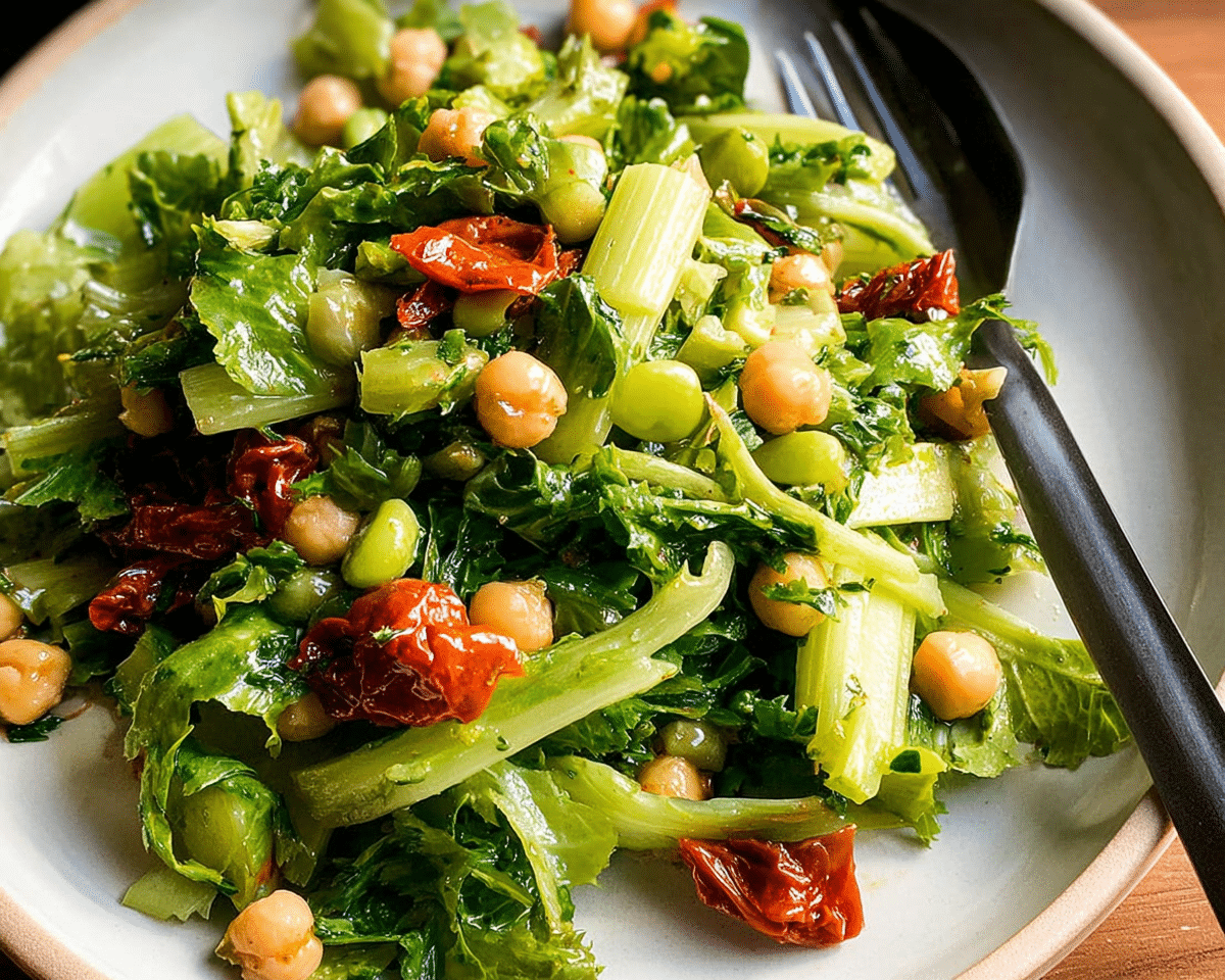 Gluten-Free Mediterranean Celery Salad For Spring Dinner