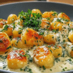 Gluten-Free Millionaire Gnocchi with Creamy Sauce
