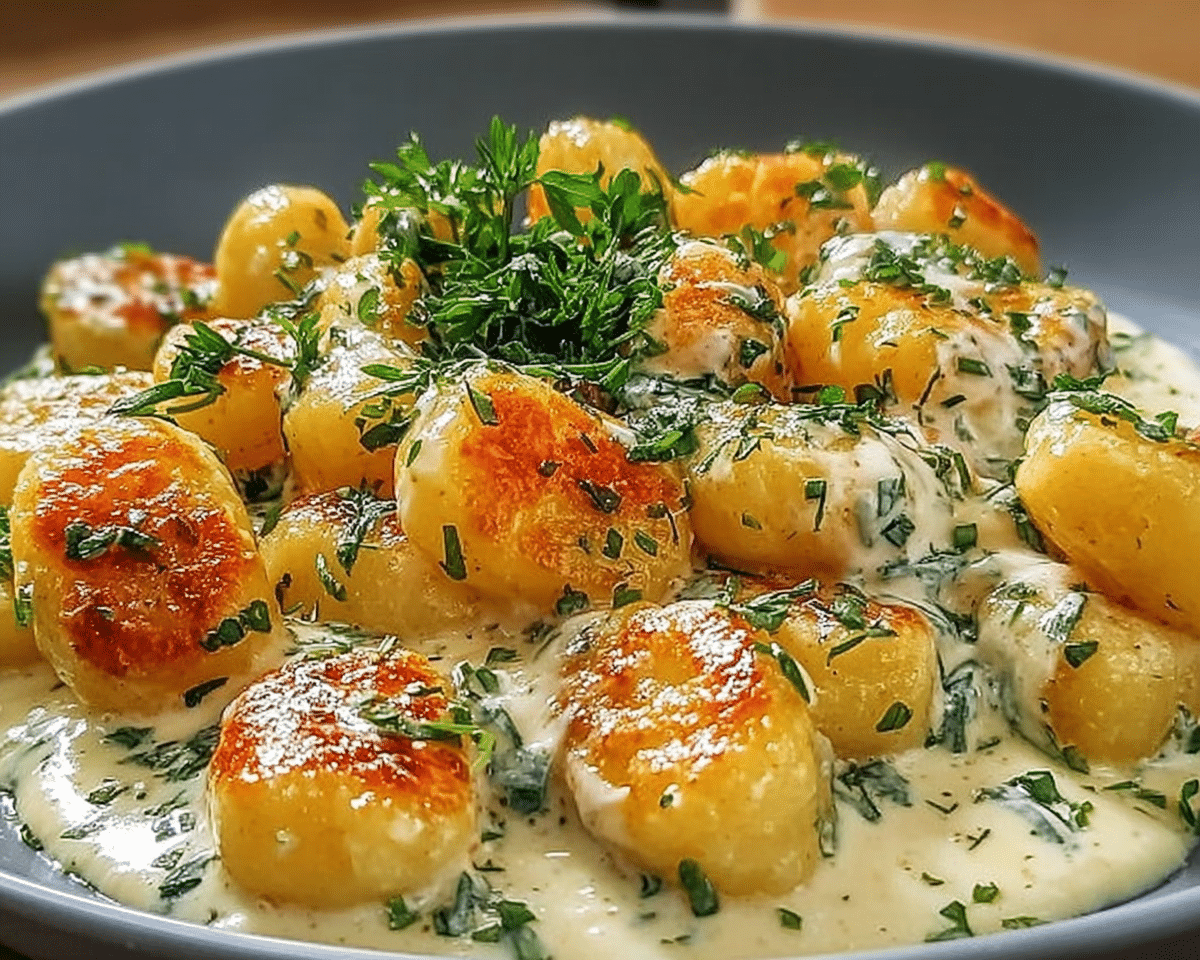 Gluten-Free Millionaire Gnocchi with Creamy Sauce