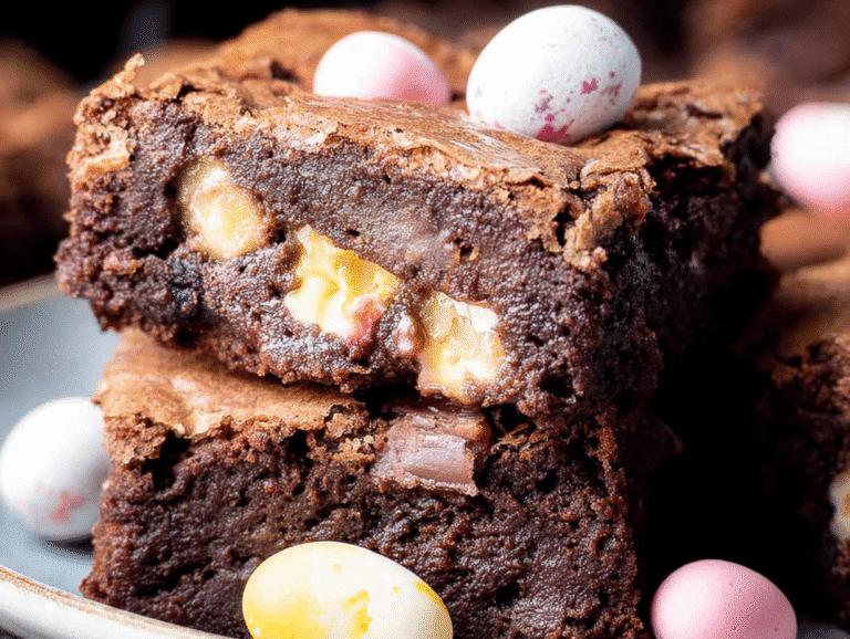 Gluten-Free Mini Eggs Brownies