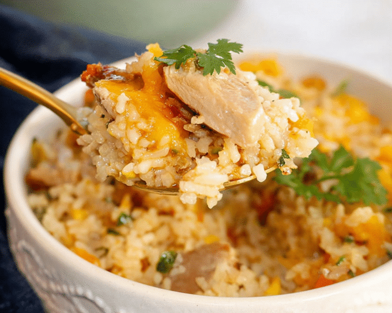 Gluten-Free One-Pot Coconut Chicken Brothy Rice