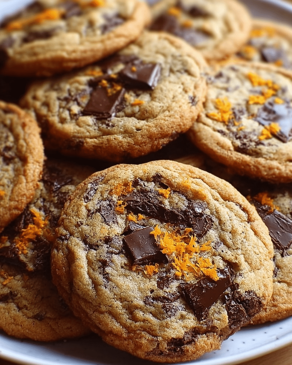 Gluten-Free Orange Dark Chocolate Chunk Cookies