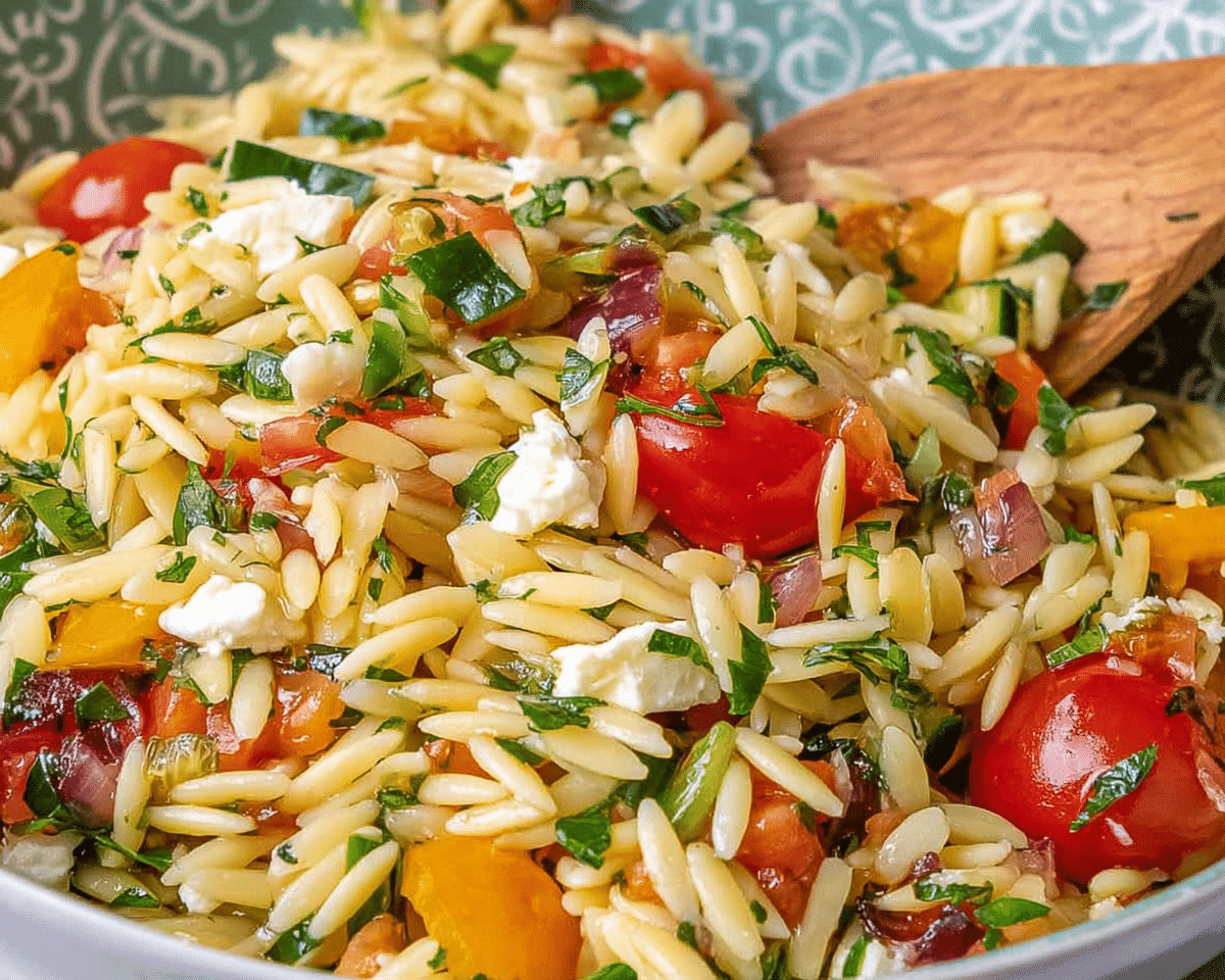 Gluten-Free Orzo Salad For Spring Dinner