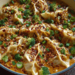 Gluten-Free Oven-Baked Dumplings with Peanut Sauce For Spring