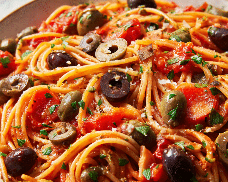 Gluten-Free Pasta Puttanesca For Spring