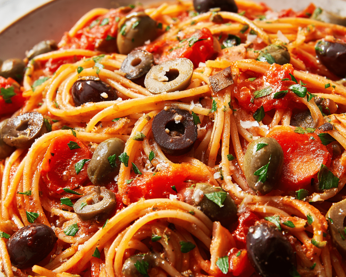 Gluten-Free Pasta Puttanesca For Spring