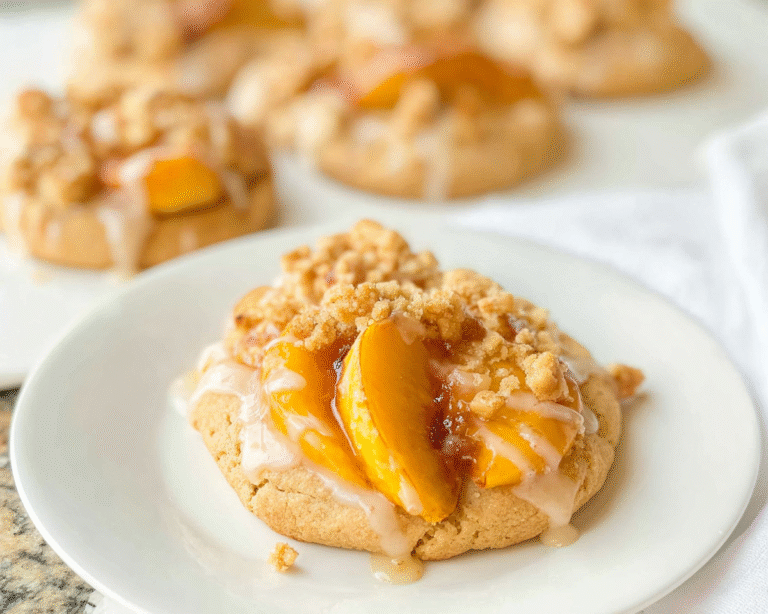 Gluten-Free Peach Cobbler Cookies