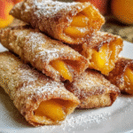 Gluten-Free Peach Cobbler Egg Rolls For Spring