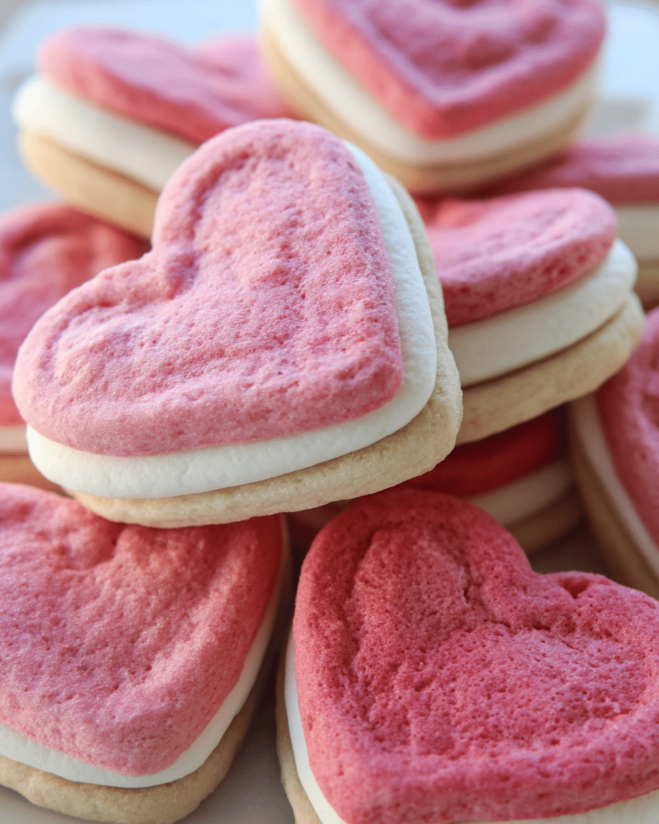 Gluten-Free Pillsbury Heart Cookie Sandwiches
