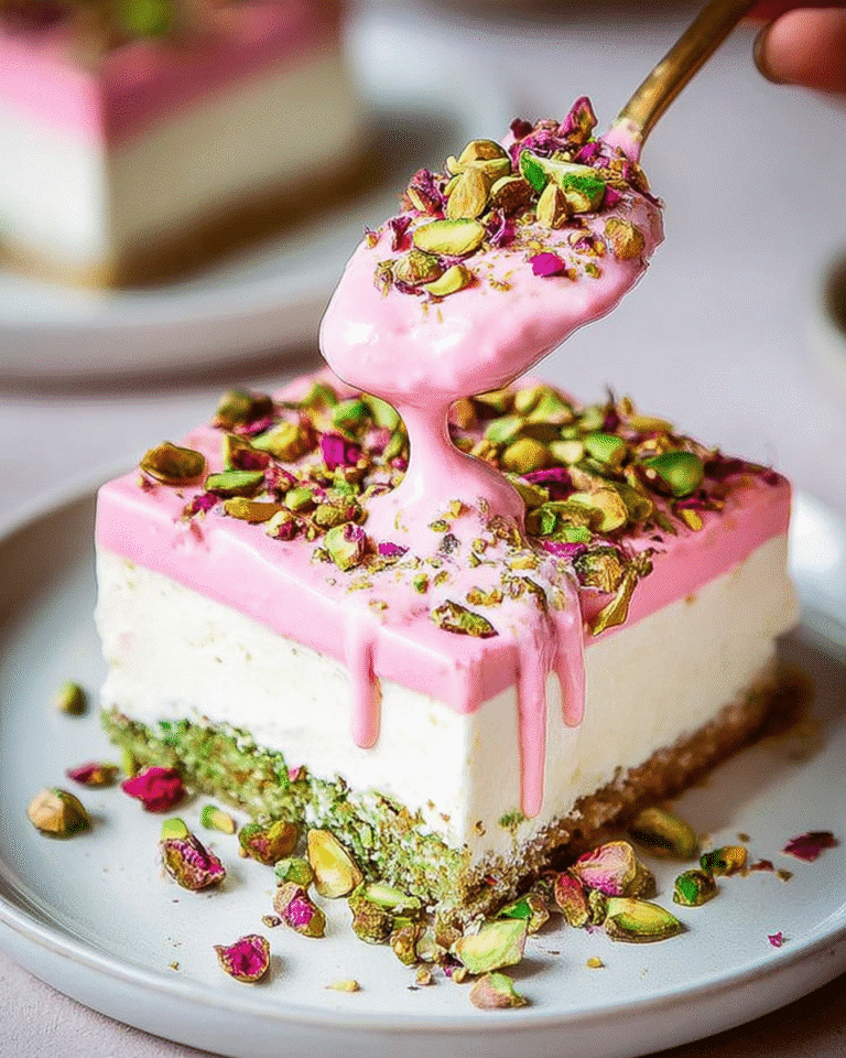 Gluten-Free Pistachio Rose Milk Cake